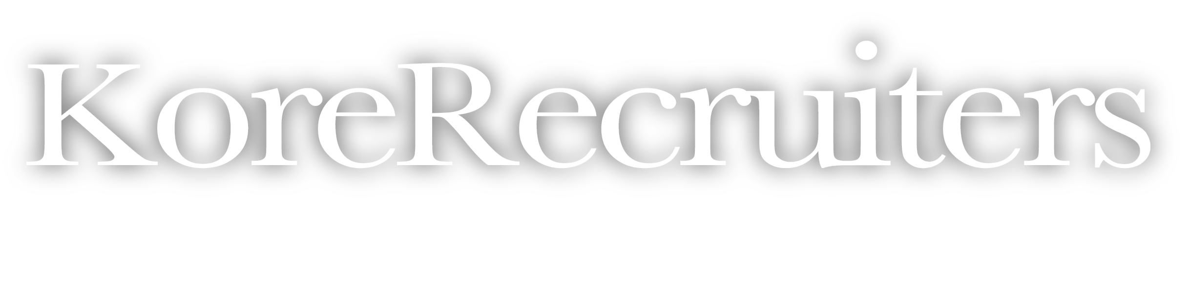 Kore Recruiters Logo White PNG